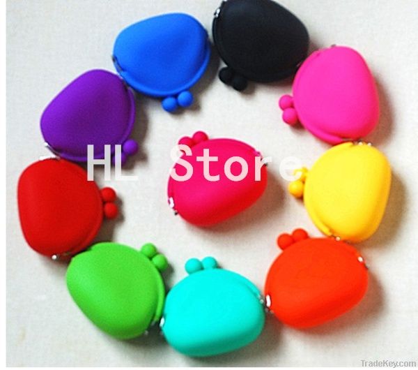 Free shipping + Mix order! Silicone Coin Purse, Silicone Coin Walle