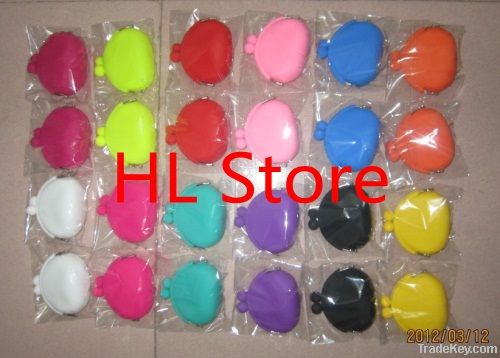 Free shipping + Mix order! Silicone Coin Purse, Silicone Coin Walle