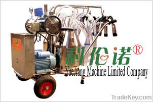 9J-II-type Oil and electricity rotary vane vacuum pump milking trolley