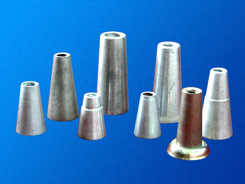 cone for matching the threaded bar