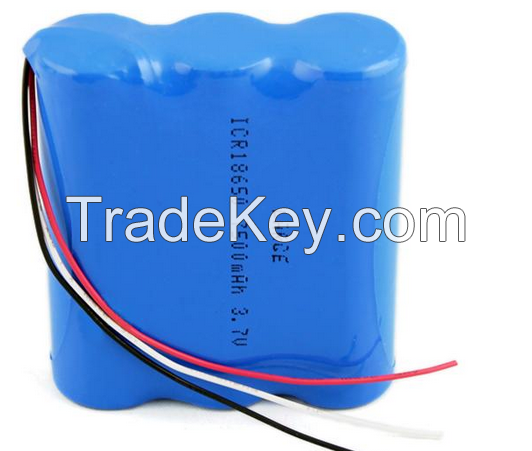 3.7V 18650 Lithium ion battery Packs for industrial equipment