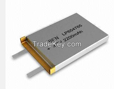 Li Polymer Battery 3.7V 2200mAh Lithium ion battery