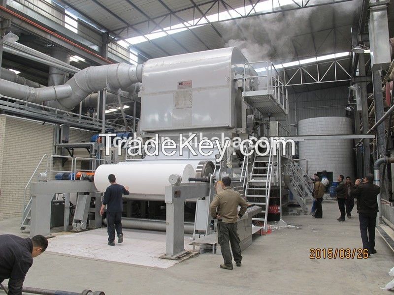 Shandong Xinhe Most Popular 3600/1000 Crescent Former Tissue Paper-making machinery