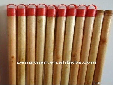 Varnished Wooden mop Sticks