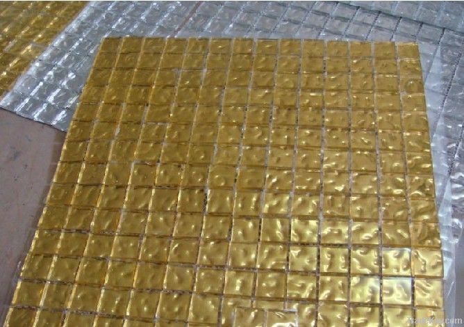 Decorative Textured Glass Mosaic Tiles 