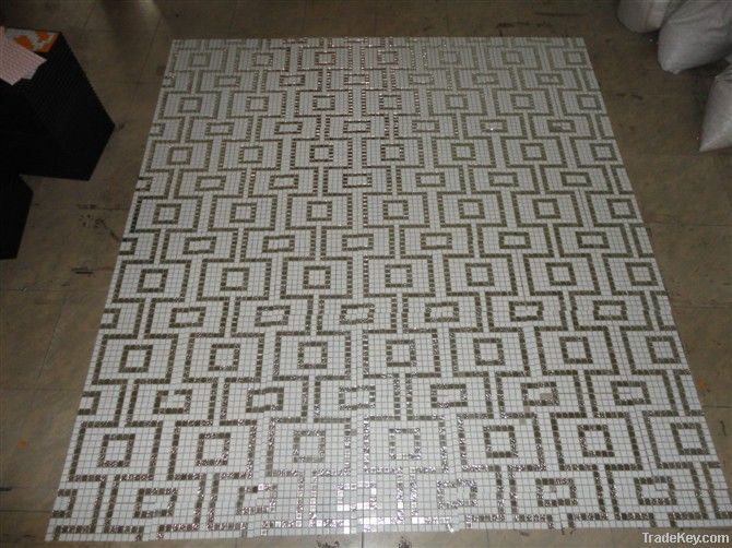 Aluminium Foil Glass Mosaic Tiles