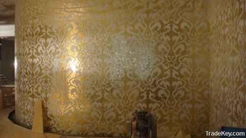 Silver & Gold Foil Glass Mosaic