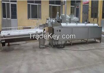 Chicken feet peeling processing line