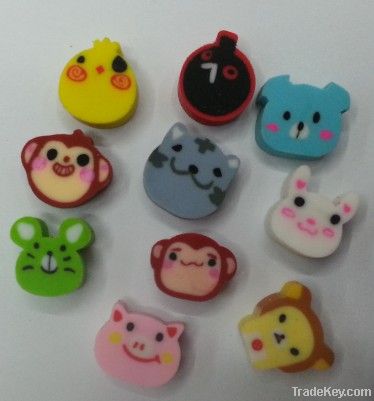 mini animal eraser