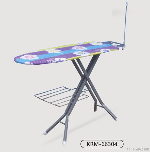 Foldable adjustable mesh ironing board