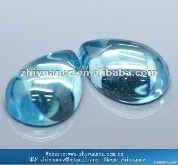 Wonderful cabochon pear sapphire gem