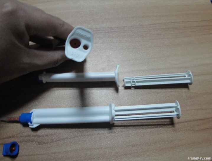 teeth whiteing dual syringe gel