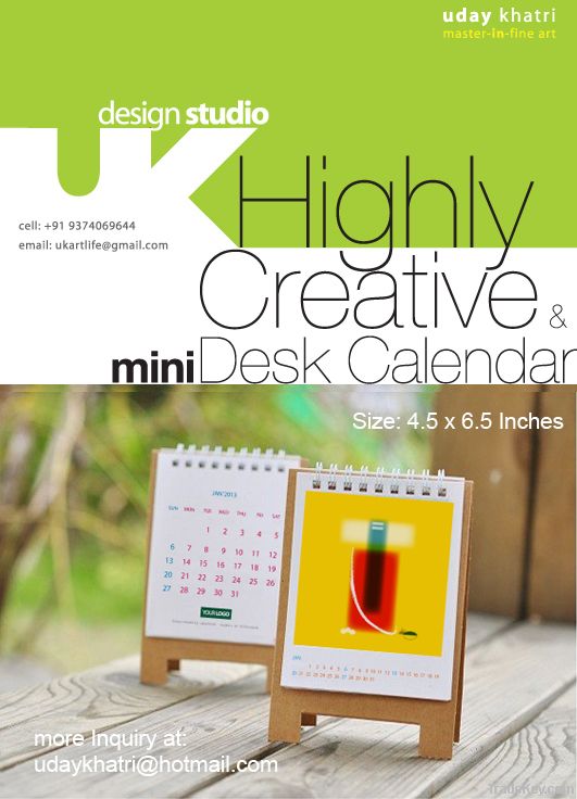 Mini Desk Calendar 2015