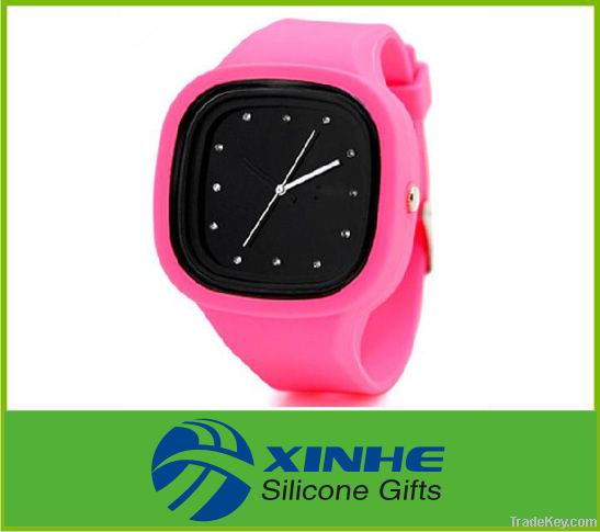 2015 High Quality Custom Logo Silicone Jelly Watch