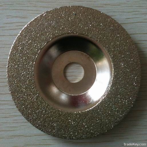 Diamond cymbal shaped grinding slice