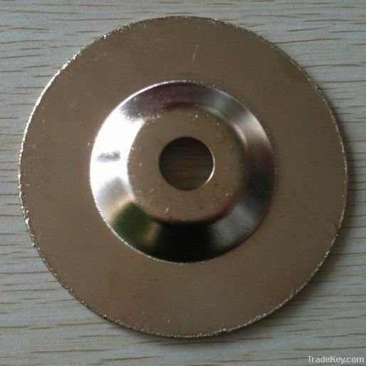 Diamond cymbal shaped grinding slice