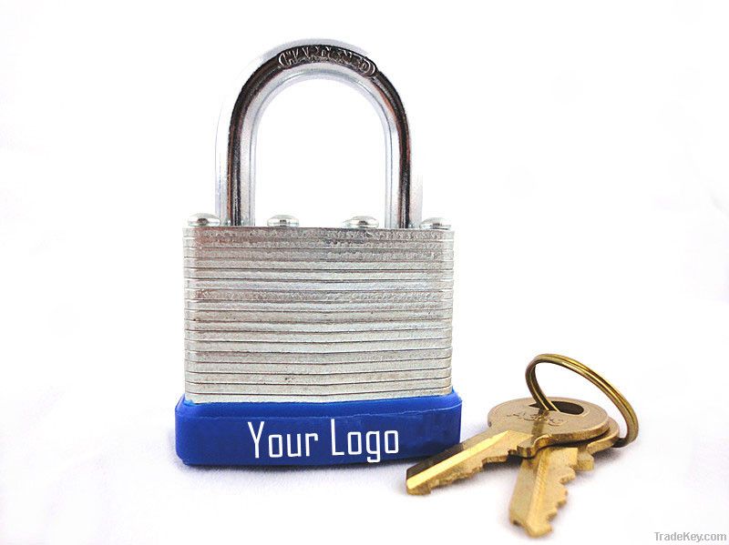 Laminated padlock