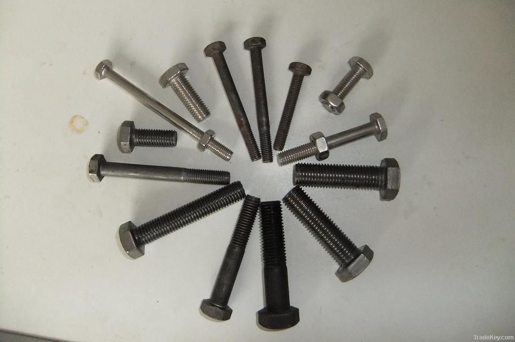 Zinc plated / galvanized Hex Bolt, DIN ASME JIS GB ISO