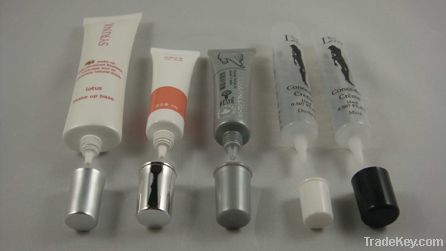 eye cream tube with double high cap