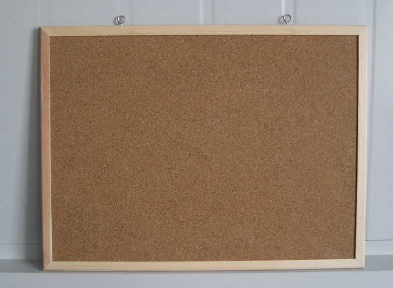 cork or felt pinboard