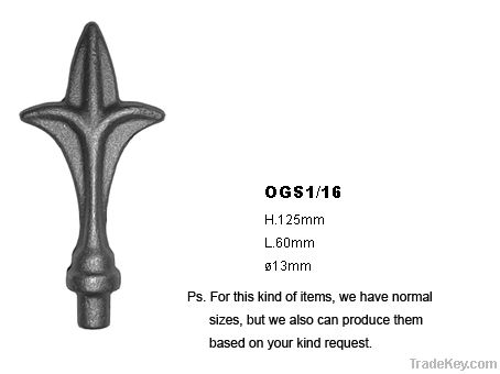 High quality wrought iron spear