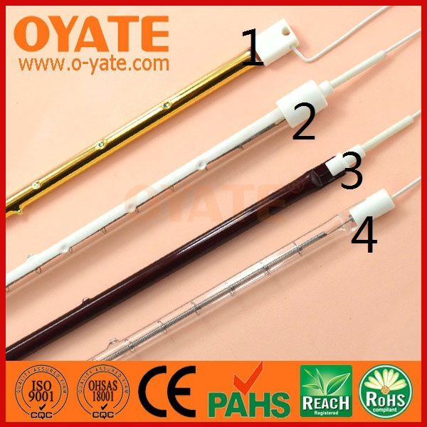 Shortwave quartz infrared halogen heat lamp