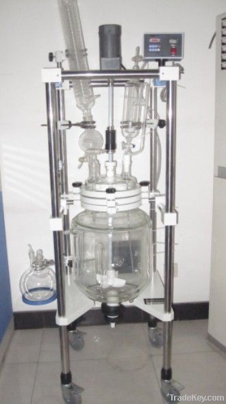 Double layer glass reactor (10L-100L)