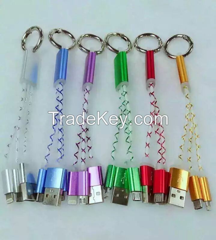 Wholesale Factory Colors I5/I6 3 In 1 Charging Cable Data Line Smart Phone Multi USB Cord