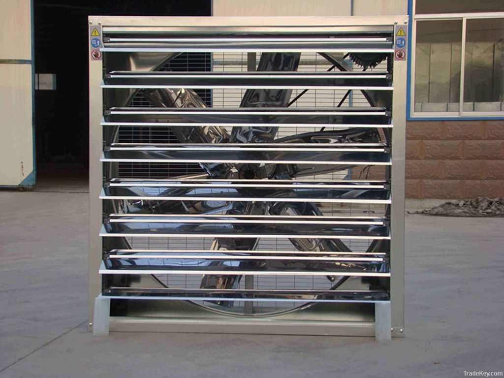 Industrial ventilation system for poultry farming