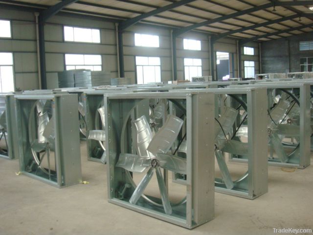 Industrial ventilation system for poultry farming
