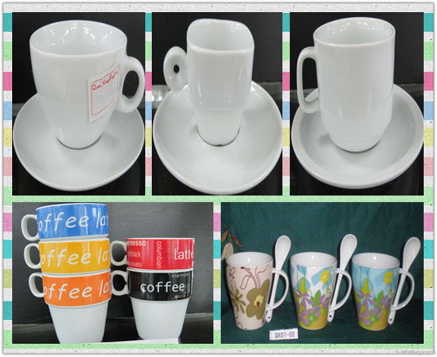 porcelain coffee tea milk mugs