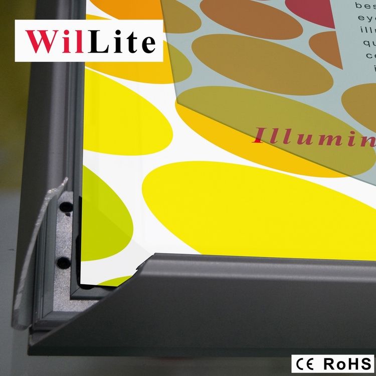 WilLite Factory supply snap open type slim cinema light box