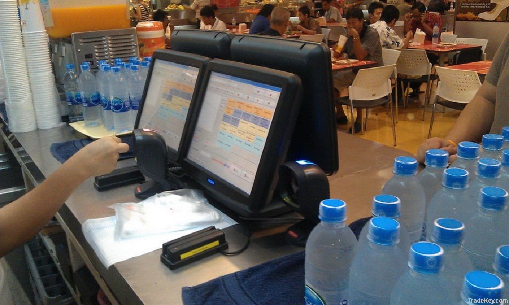 POS--dual 15inch display touch POS