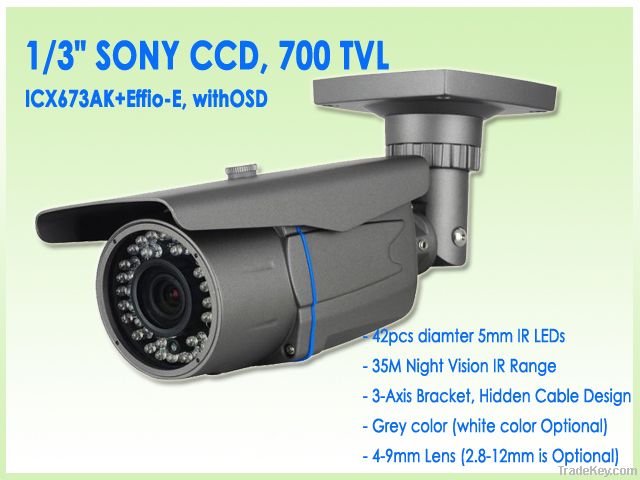 700TVL Weatherproof IR Camera VI30K-70 $38.90