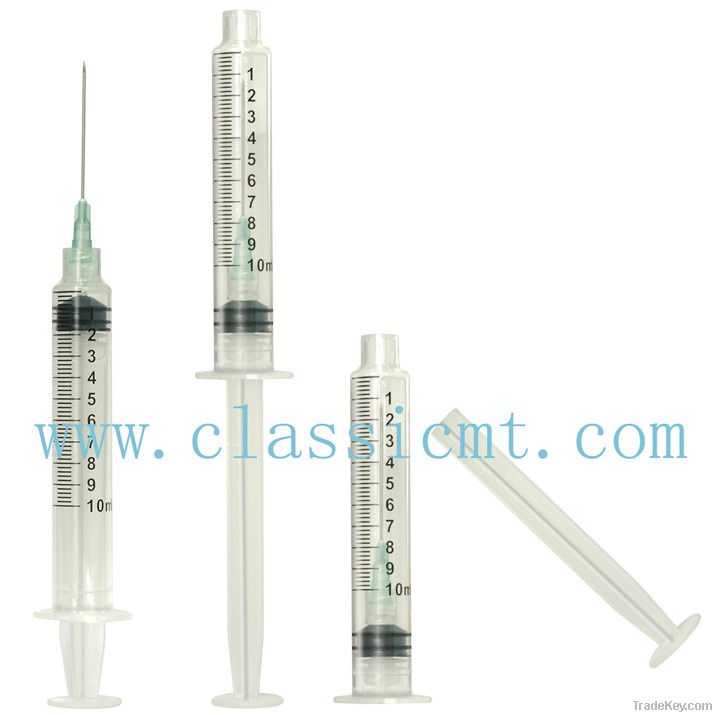 Retractable luer lock safety syringe, DIsposable retractable syringe