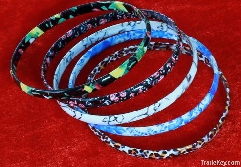 Printed metal bracelets