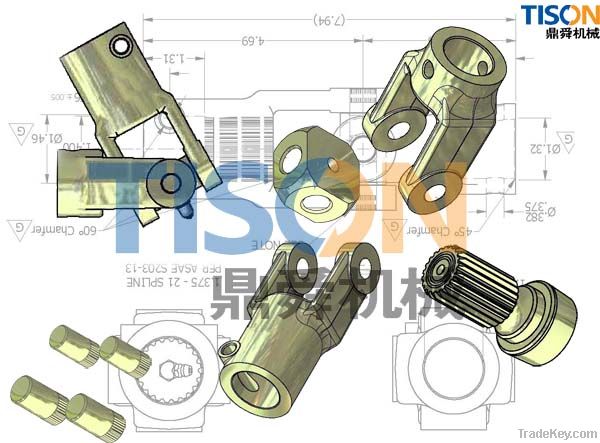 Spline shaft for rolling tarp