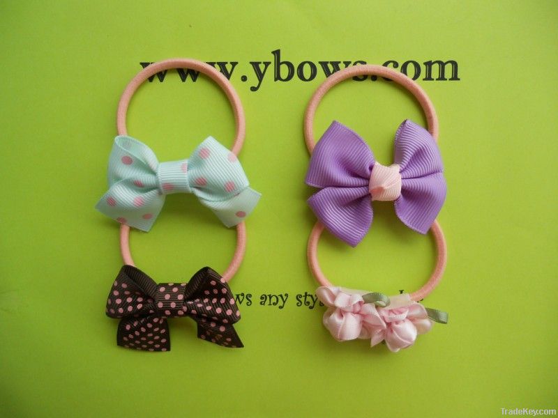 hair bows wtih elastic rope