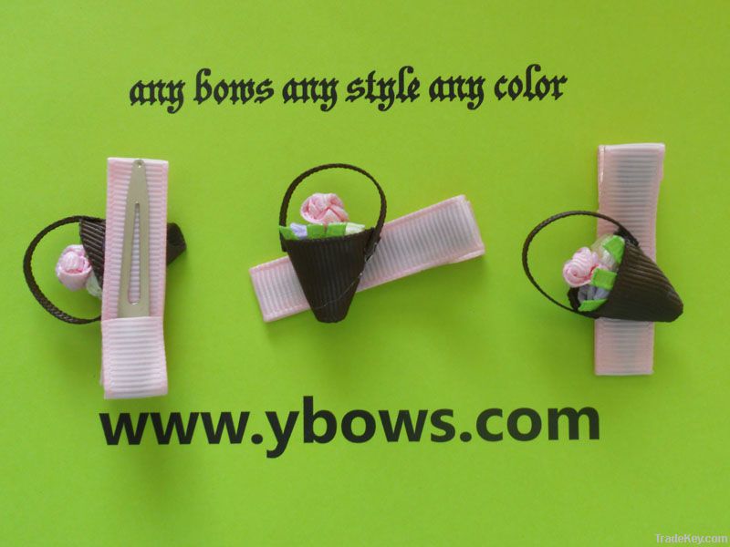 ribbon bows with metal clip