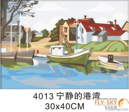 modern decorative landscape diy oil painting by numbers for decoration