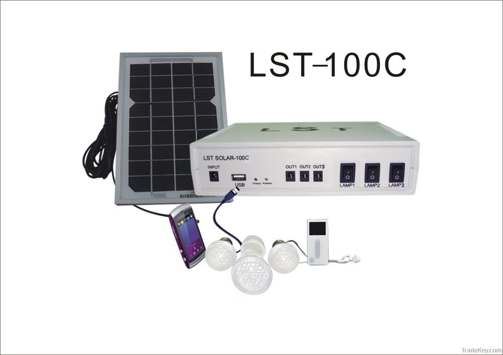 LED solar home lighting system