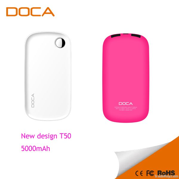 5000mAh unique design Power Bank Elegant for Samsung blackberry