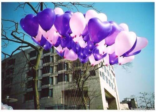 latex toy--heart shaped latex balloon for party and wedding decoration