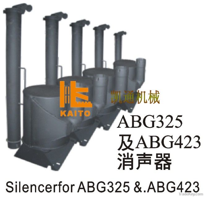 noise silencer for asphalt paver road construction machine