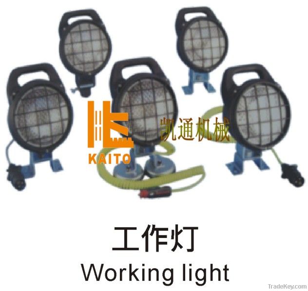 working light for cold planer road milling machine, construction equipment