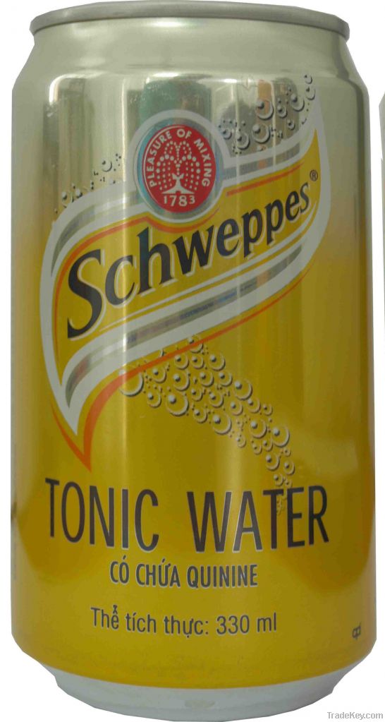 TONIC WATER 330ML CANS, QUININE WATER, TONIC WATER VIETNAM