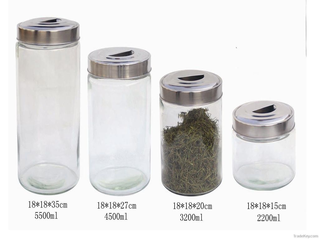 glass storage jar