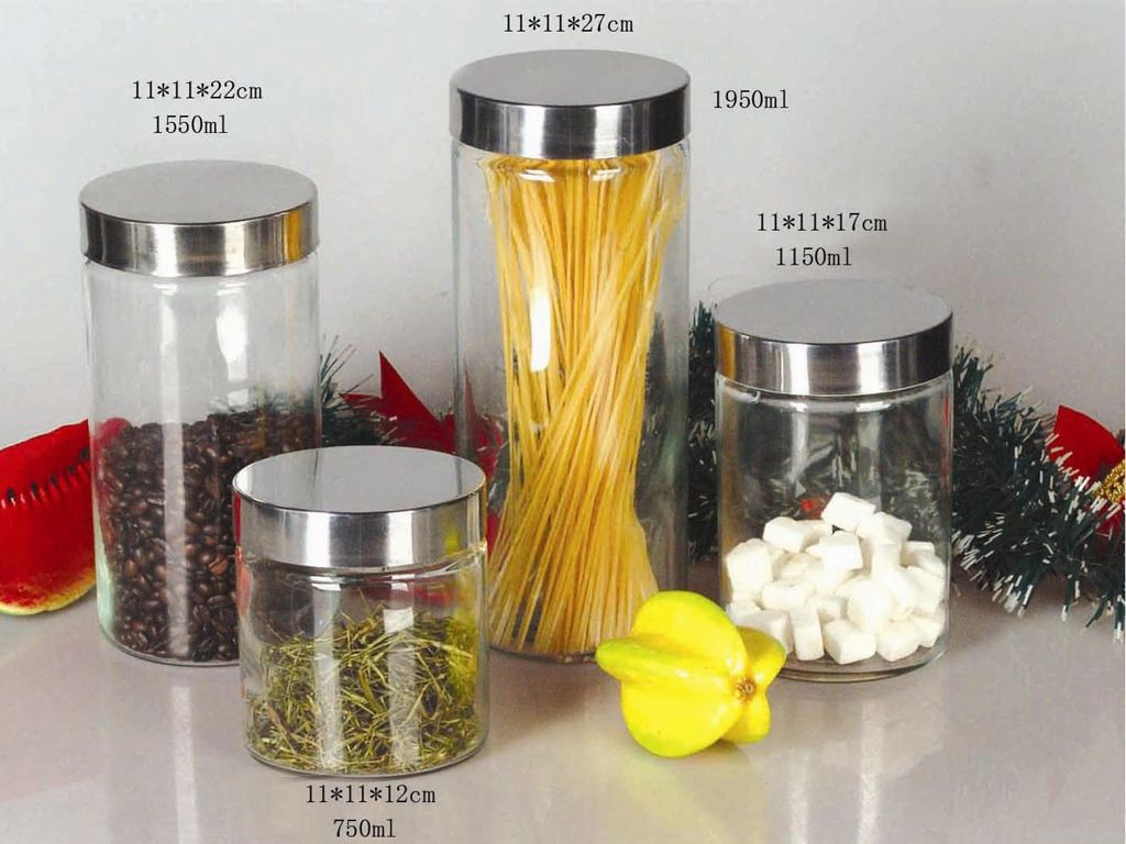 glass storage jar