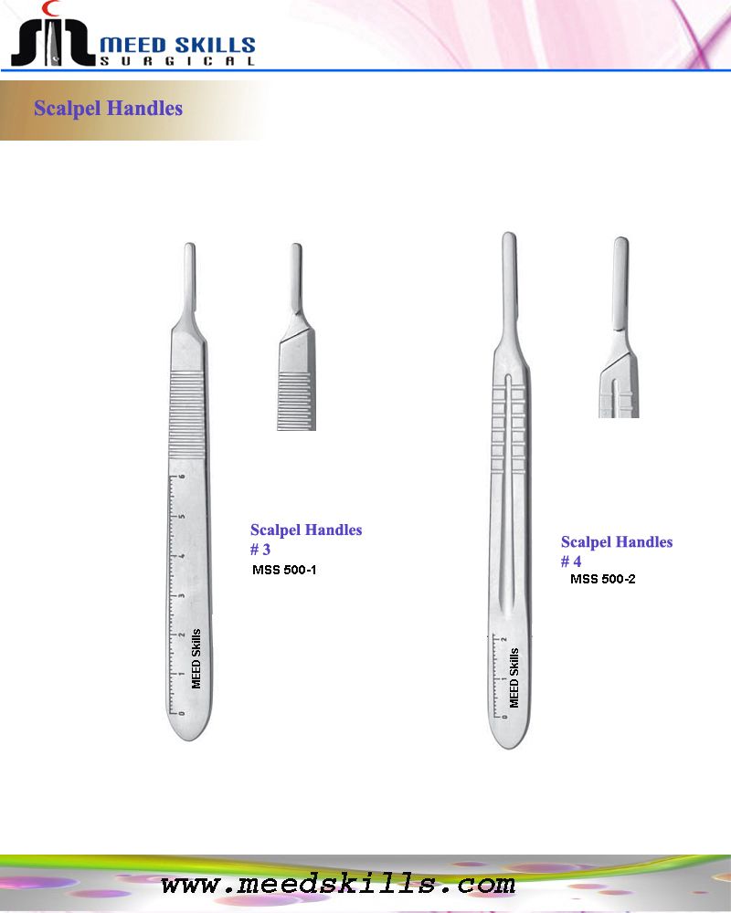 Scalpel & Mirror Handles