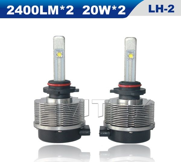 HOT real chips 20W*2 h7 2400lm led headlight 6000K